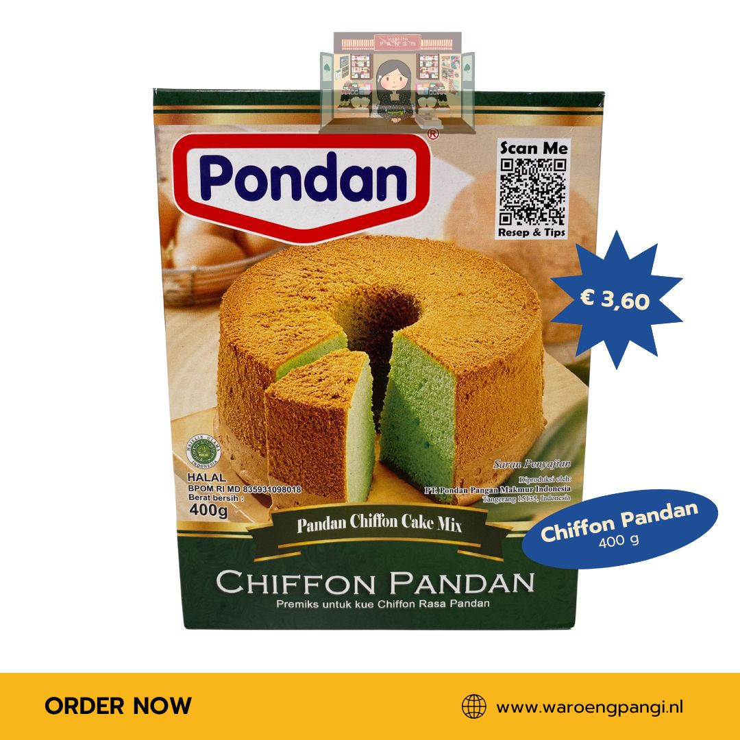 Pondan - Pandan Chiffon Cake Mix 400gr