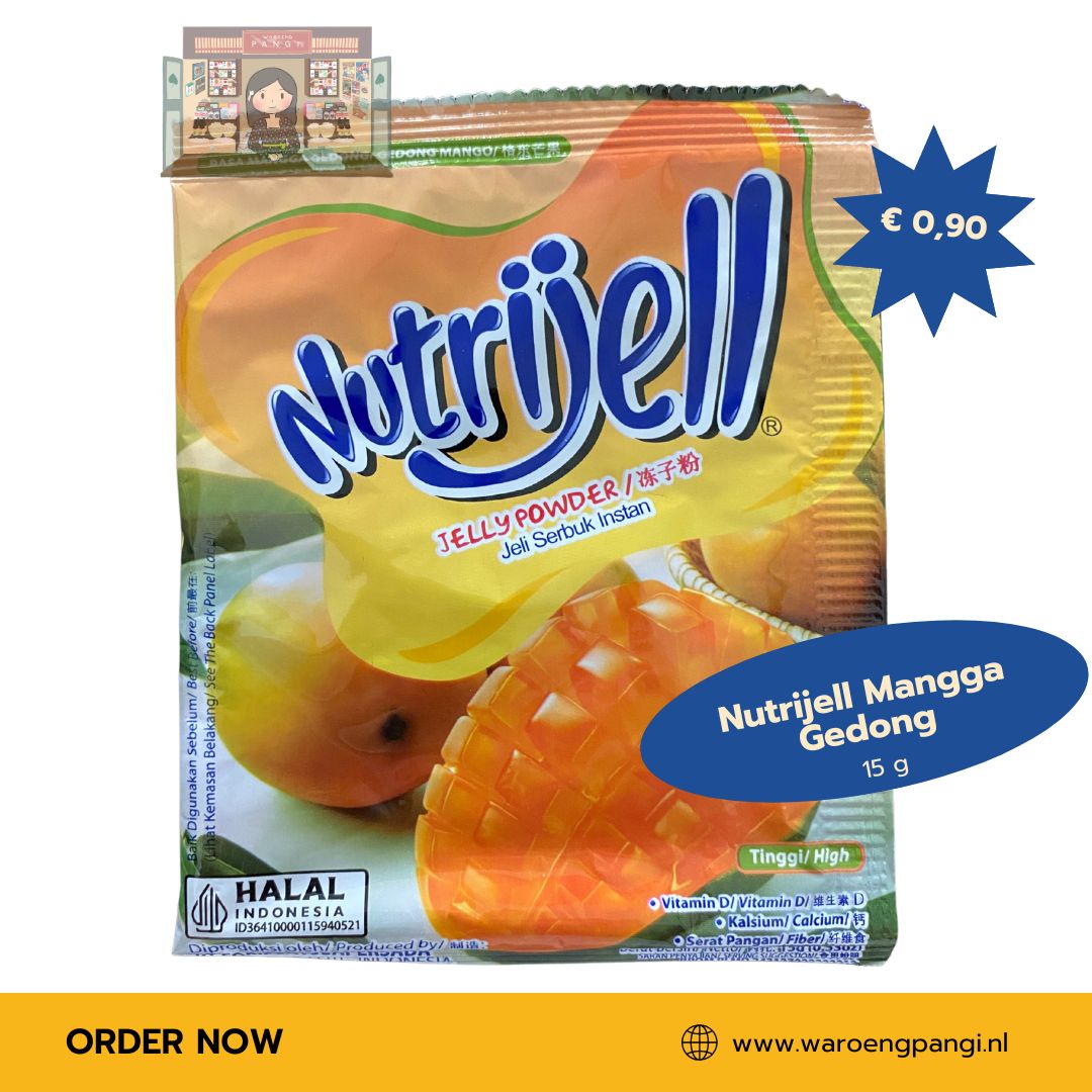 Nutrijell - Rasa Mangga Gedong / Jelly Poeder met Gedong Mangosmaak 15gr