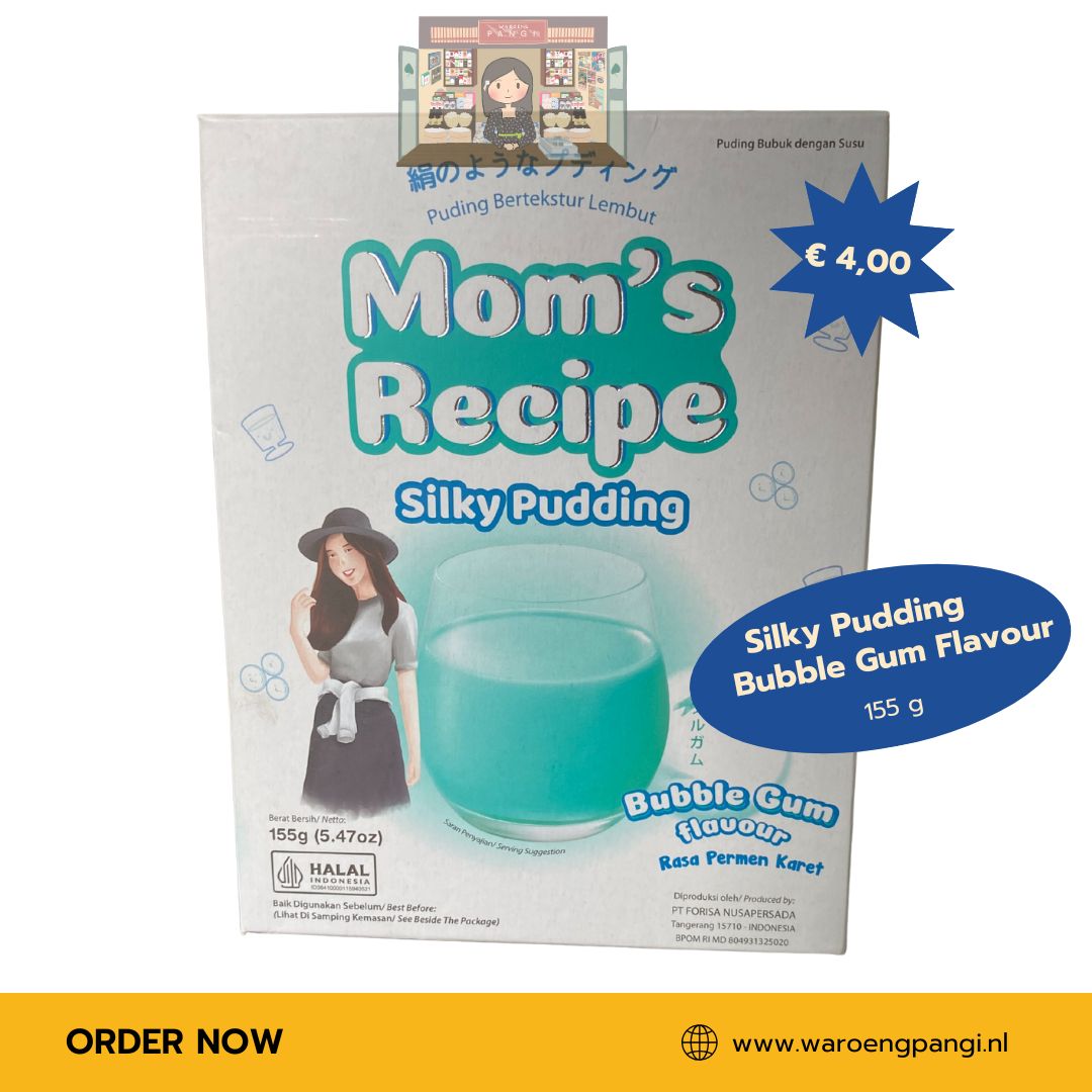Mom's Recipe - Silky Pudding Bubble Gum flavour 155gr