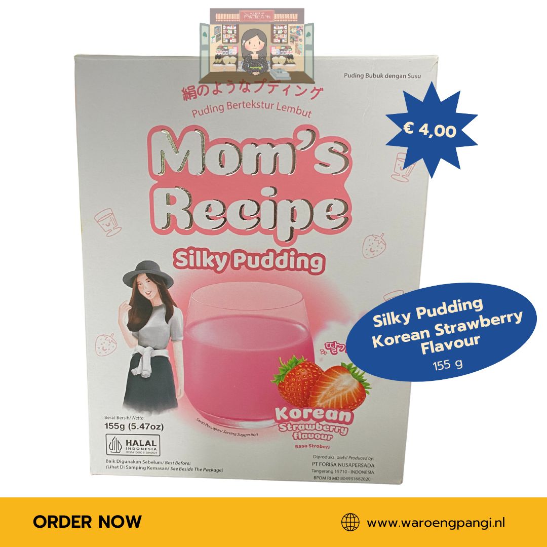 Mom's Recipe - Silky Pudding Korean Strawberry flavour 155gr