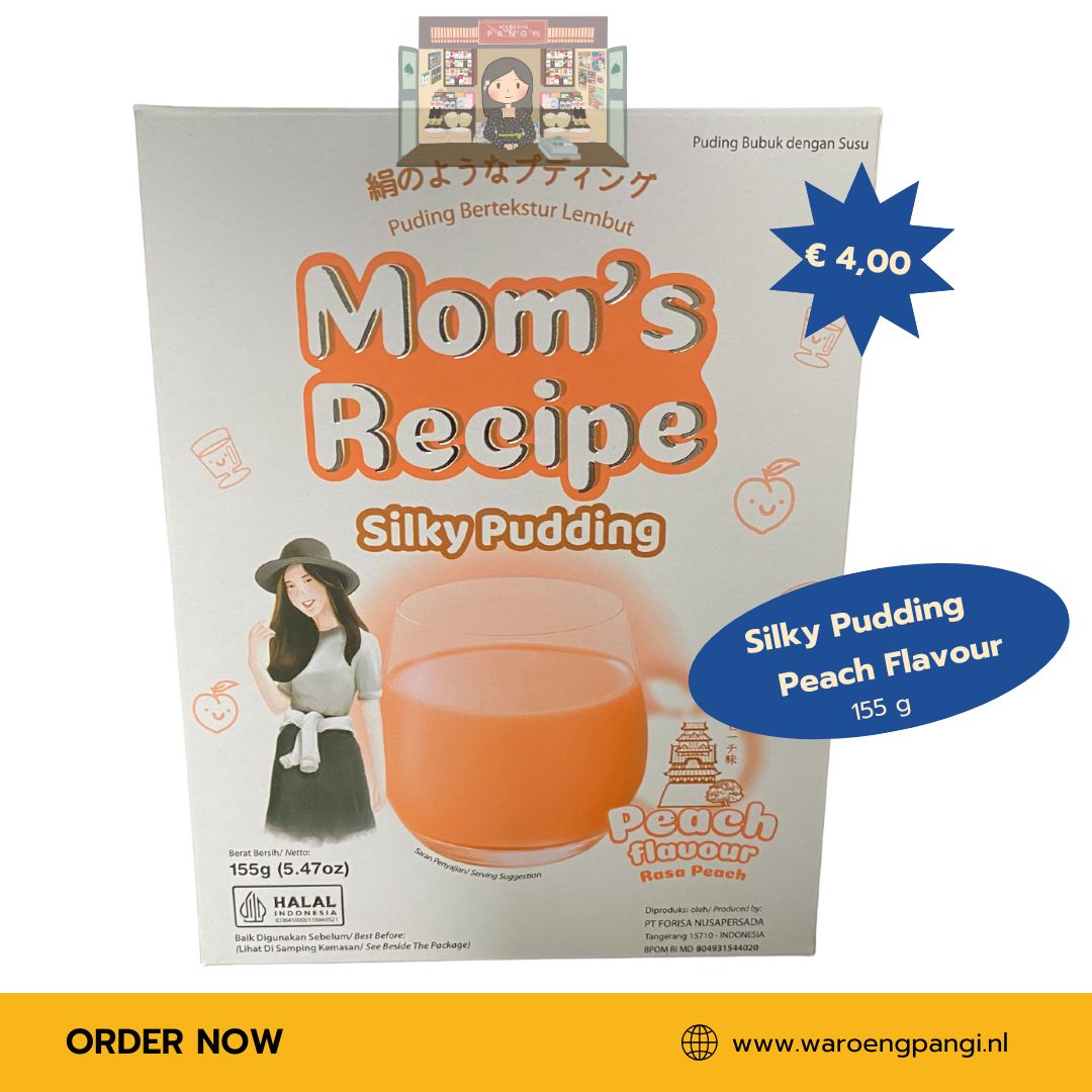 Mom's Recipe - Silky Pudding Peach flavour 155gr
