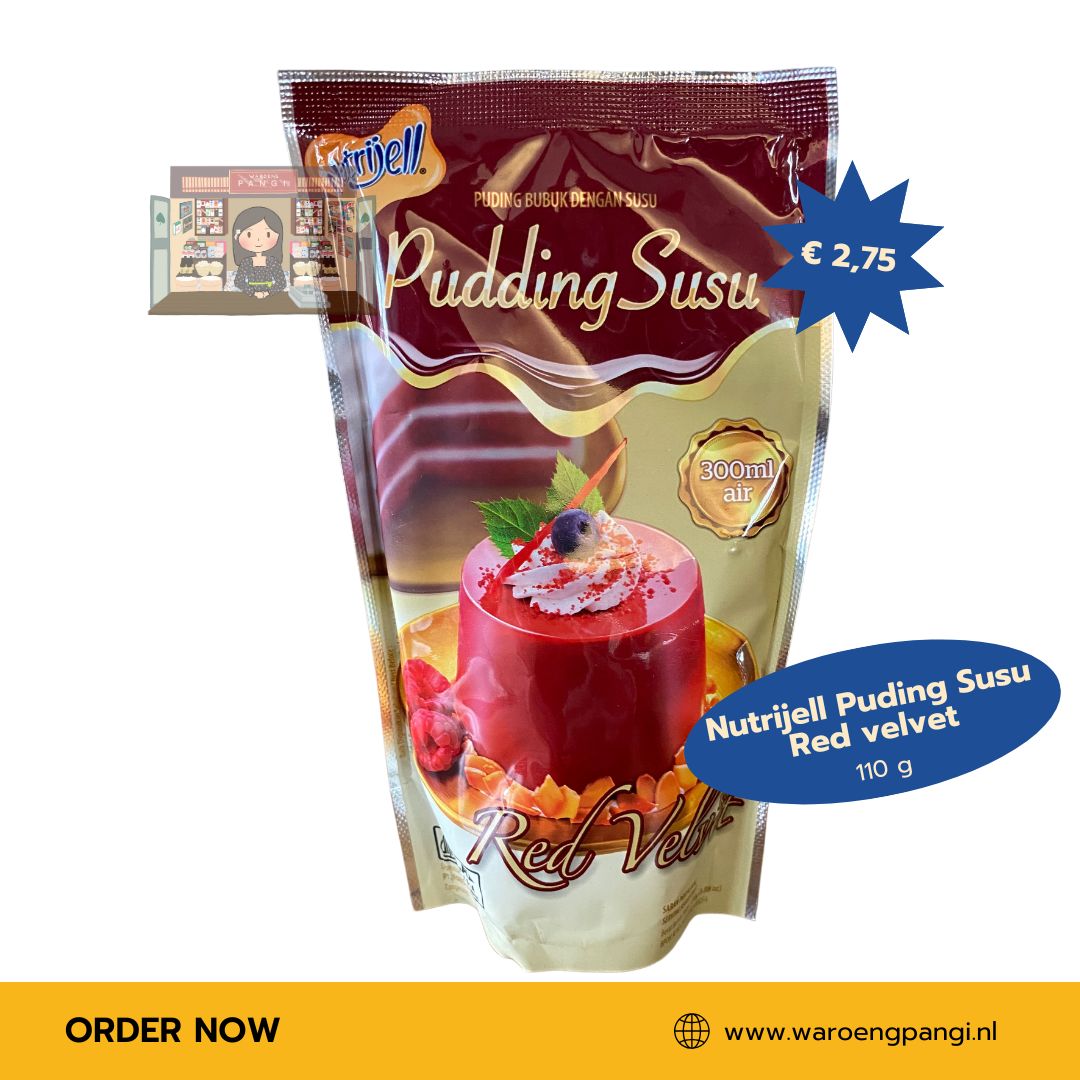 NUTRIJELL - Puding Susu Red Velvet / Instant Pudding Red Velvet 110gr