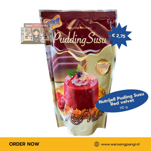NUTRIJELL - Puding Susu Red Velvet / Instant Pudding Red Velvet 110gr