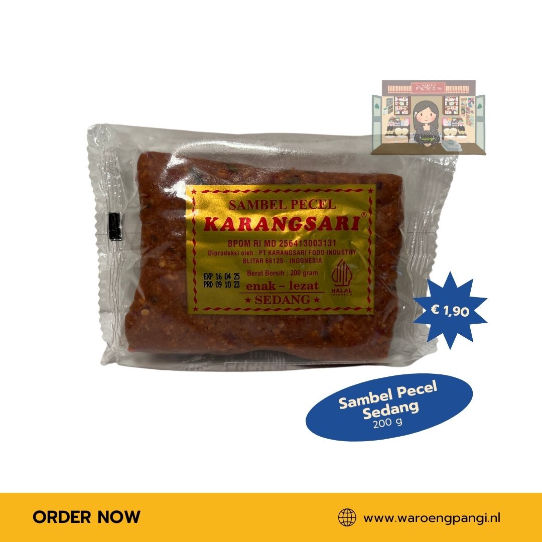 Karangsari - Sambel Pecel Sedang / Pindasaus mild 200 gram