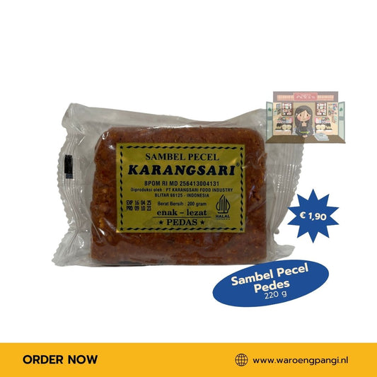 Karangsari - Sambel Pecel Pedas  / Pindasaus Pittig 200 gram