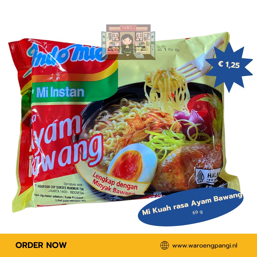 Indomie - Mi Instant rasa Ayam Bawang / Instantnoedels met Ayam Bawang-smaak 69gr