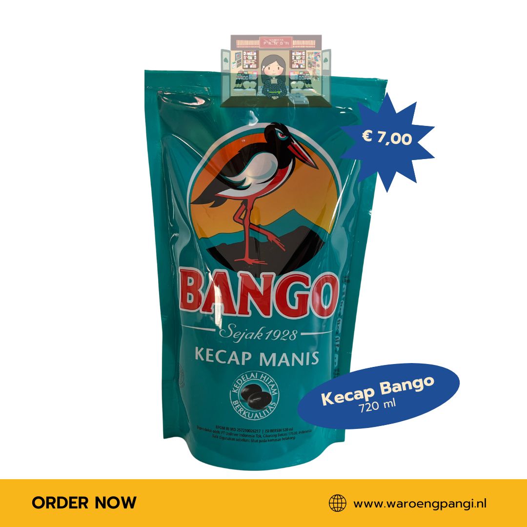 Bango Kecap Manis Refill / Zoete Sojasaus Navulverpakking 720 ml