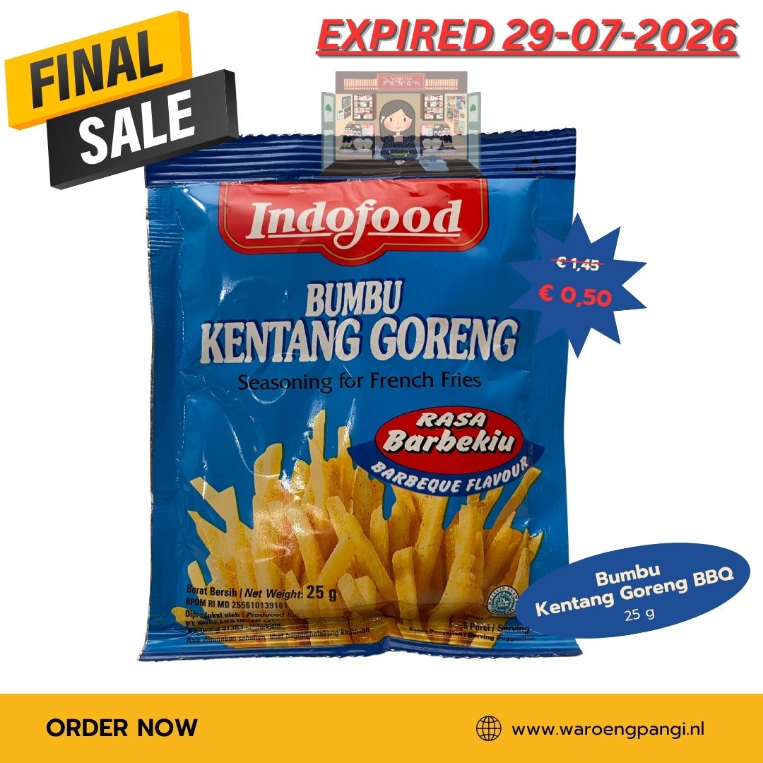 Promo!!! Bumbu Kentang Goreng rasa BBQ / kruidenmix voor friet met barbecuesmaak 25gr Expired 29-07-2026