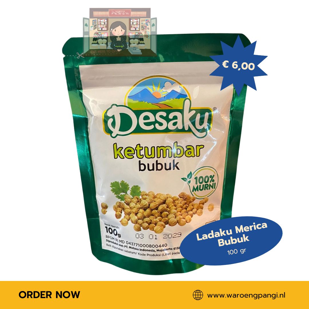 Desaku - Ketumbar Bubuk / Gemalen Koriander 100gr