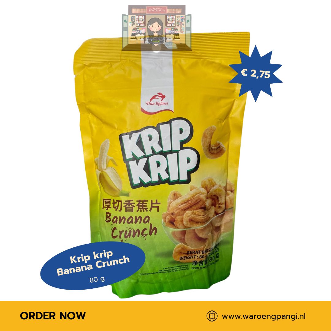 Dua kelinci - Krip Krip Banana crunch 80gr
