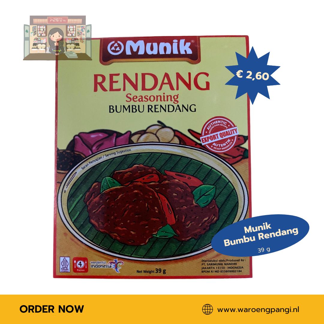 Munik - Bumbu Rendang / Kruidenpasta voor Rendang 39gr