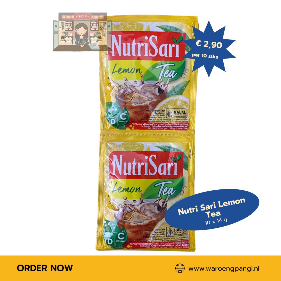 Nutrisari - Lemon Tea / Instant drankmix met Lemon Tea-smaak 10 x 14gr