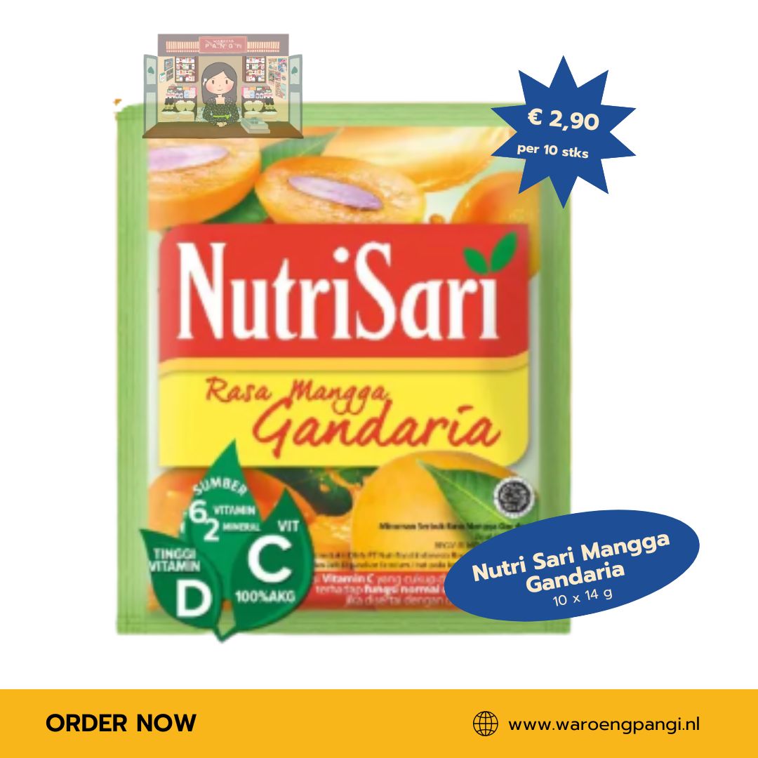 Nutrisari - Mangga Gandaria / Instant drankmix met Mango Gandaria-smaak 10 x 14gr