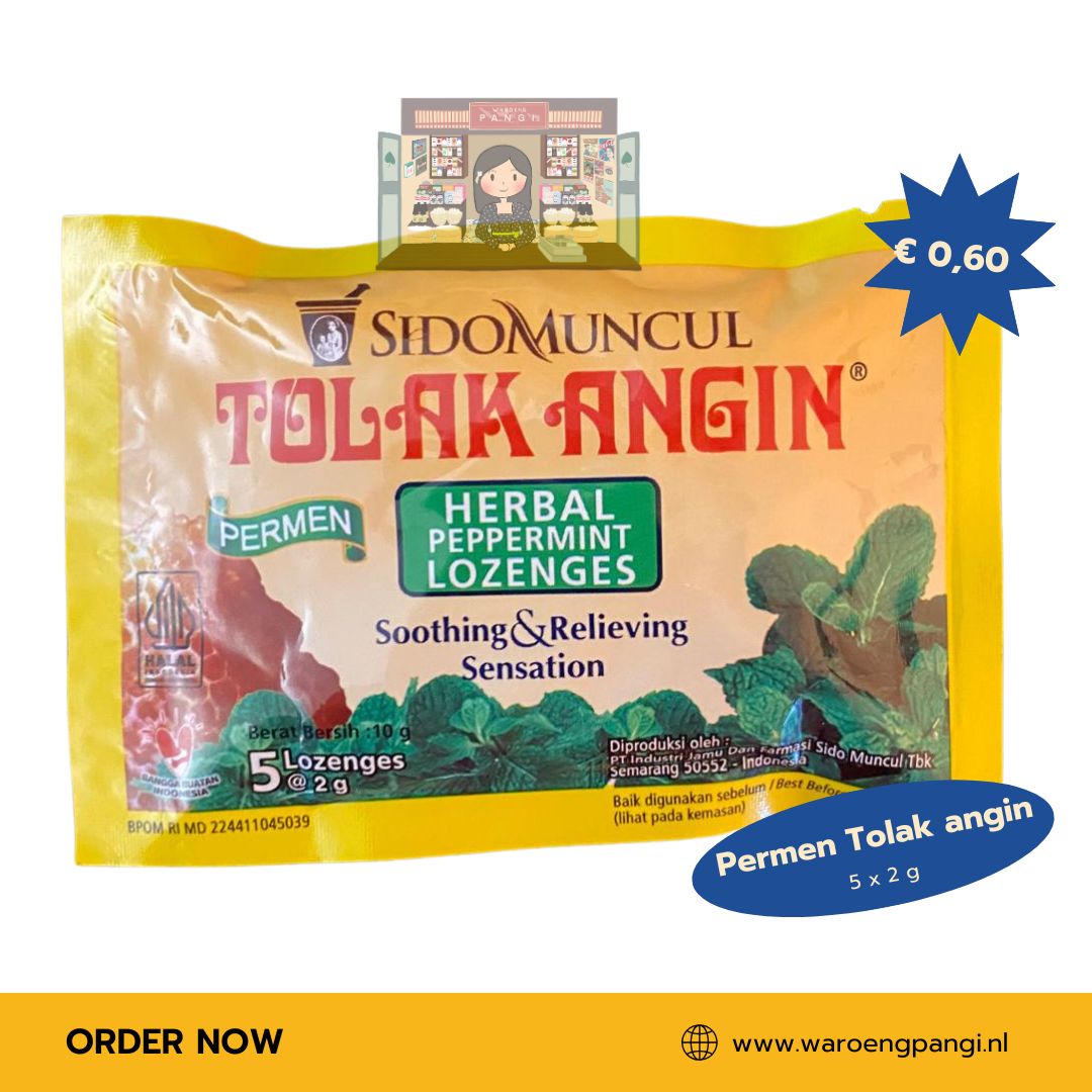Sidomuncul - Permen Tolak Angin / Tolak Angin®-snoepjes 5 x 2gr