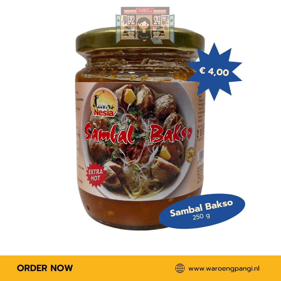 Promo!!! Nesia - Sambal Bakso Extra Hot - 250gr Expired 28-08-2026