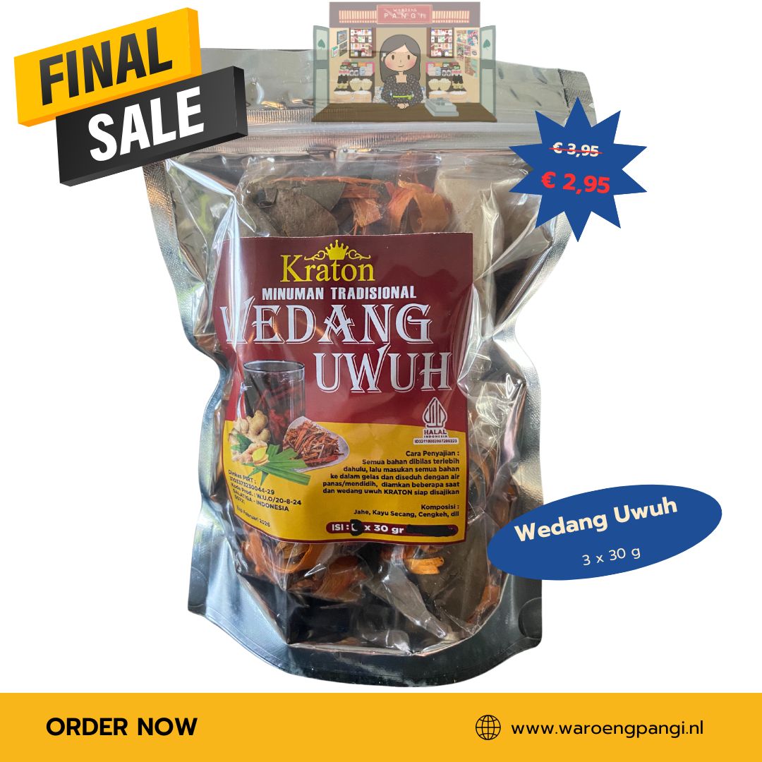 Promo!!! Kraton - Wedang Uwuh / Traditionele thee uit Yogyakarta 3 x 30gr
