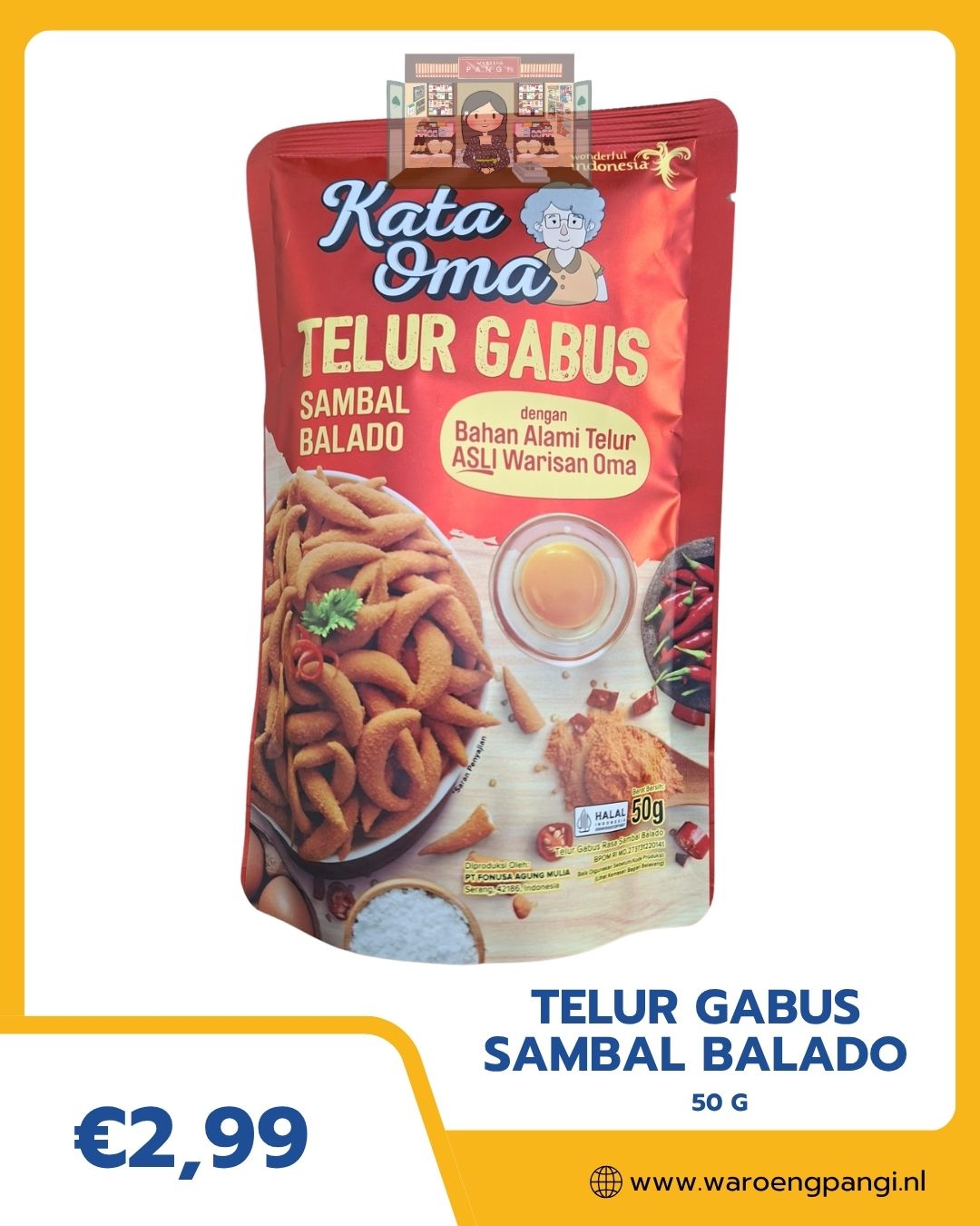 Kata Oma - Telur Gabus Balado 50gr