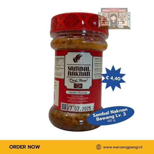 Naknan - Sambal Bawang Level 3 - 140gr