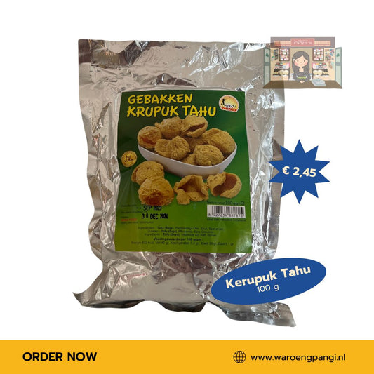 Nesia - Krupuk Tahu Goreng / Gebakken krokante tofu 100gr
