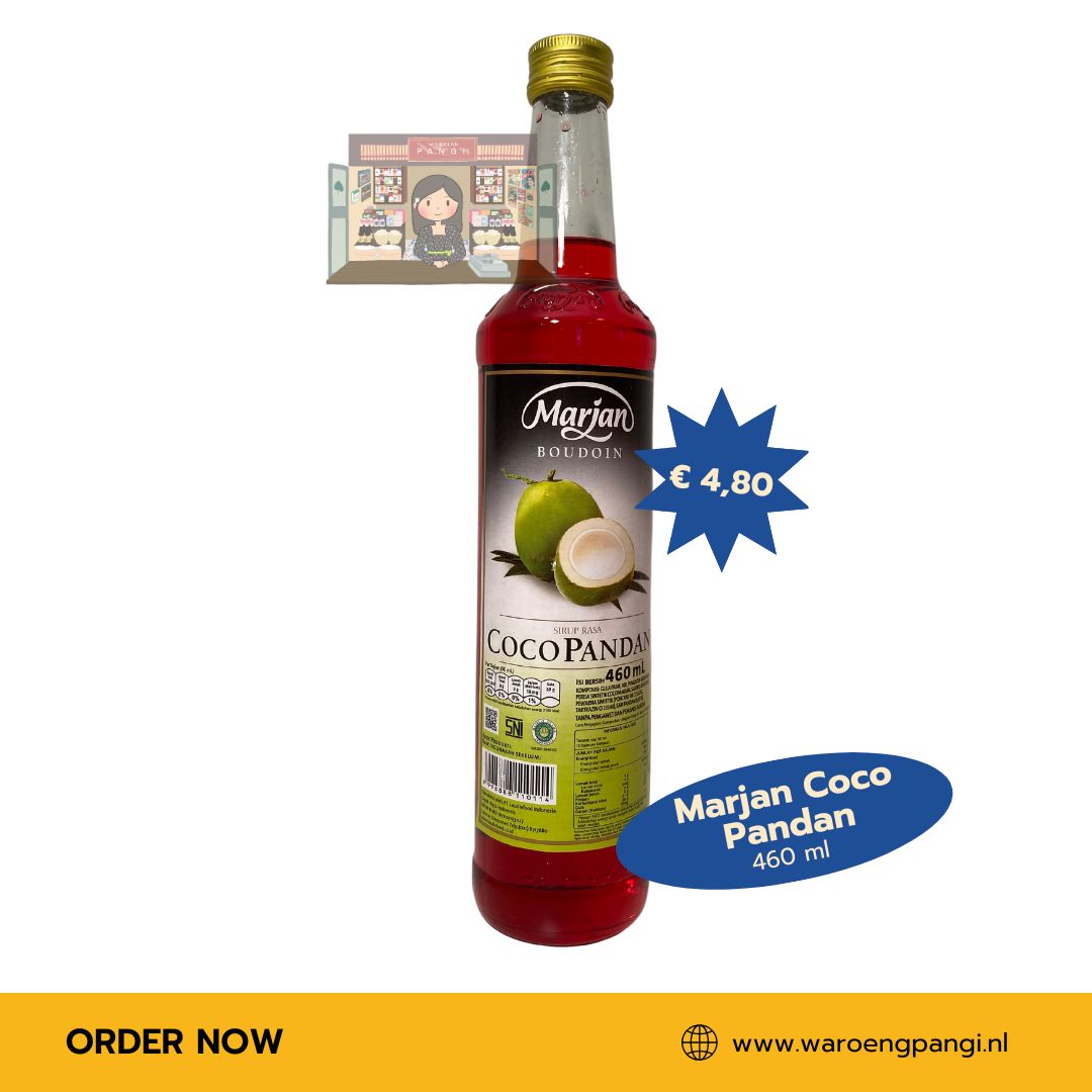 Marjan - Sirup Rasa Coco Pandan / Coco Pandan siroop 460ml