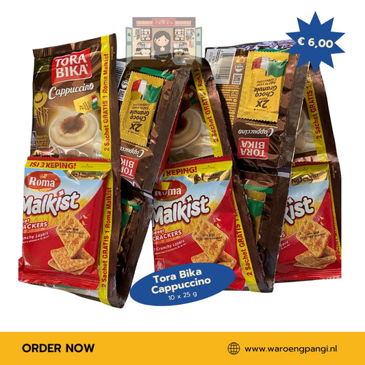 Tora Bika - Cappuccino + gratis Malkist 10 x 25gr