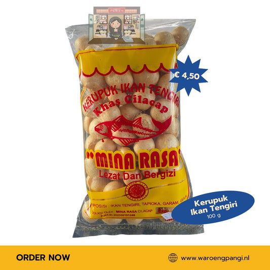 Minarasa - Krupuk Ikan Tengiri / makreel kroepoek 100gr