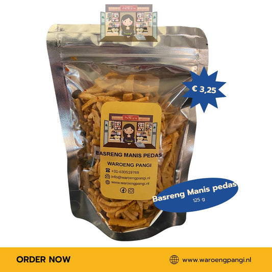Waroeng Pangi - Basreng Manis Pedas / Gebakken Visballetjes met zoet-pittige smaak 125gr