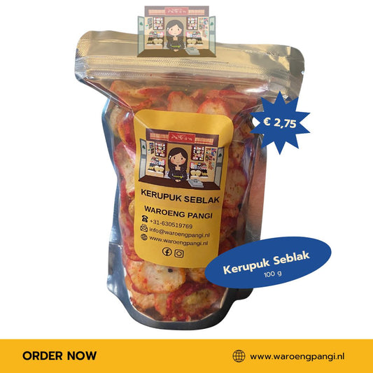 Waroeng Pangi - Kerupuk Seblak / Gebakken kerupuk 100gr