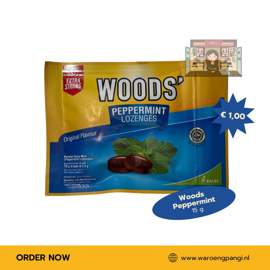 Woods - Peppermint Lozenges Original Flavour 15gr