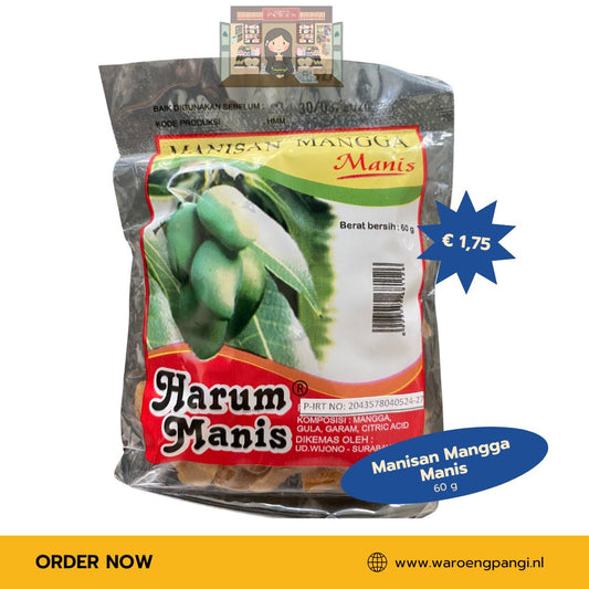 Harum Manis - Manisan Mangga Manis / Zoete mangosnack 60gr