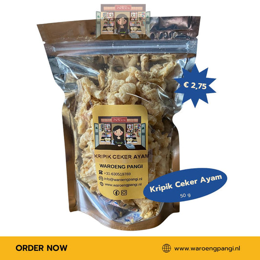 Waroeng Pangi - Kripik Kulit Ceker Ayam 50gr