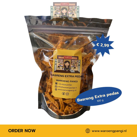 Waroeng Pangi - Basreng Extra Pedas / Gebakken Visballetjes met extra pittig 150gr
