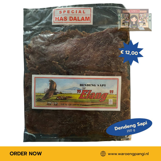 Elang - Dendeng Sapi / Gedroogd gekruid rundvlees 250gr