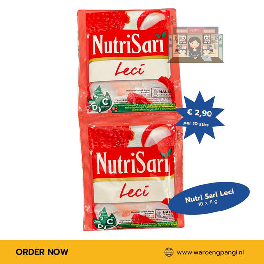 Nutrisari - Leci / Instant drankmix met Lychee-smaak 10 x 11gr