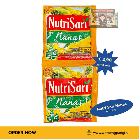 Nutrisari - Nanas / Instant drankmix met ananassmaak 10 x 11gr
