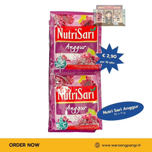 Nutrisari - Anggur / Instant drankmix met druivensmaak 10 x 11gr