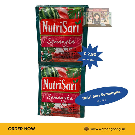 Nutrisari - Semangka / Instant drankmix met watermeloenmaak 10 x 11gr