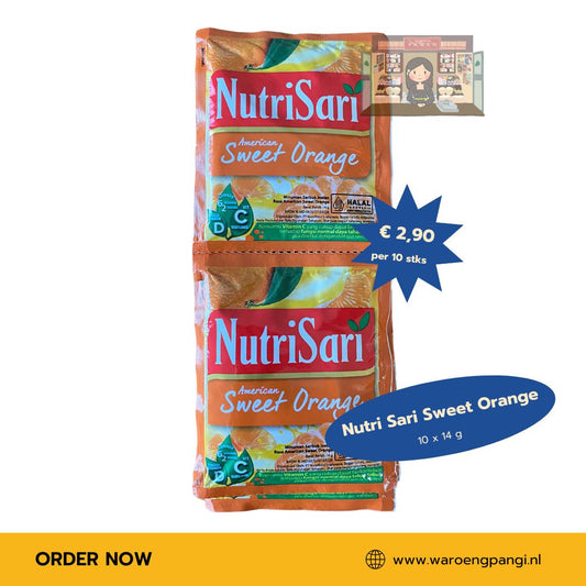 Nutrisari - Sweet Orange / Instant drankmix met Mandarijnsmaak 10 x 14gr
