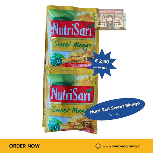 Nutrisari - Sweet Mango / Instant drankmix met mangosmaak 10 x 11gr