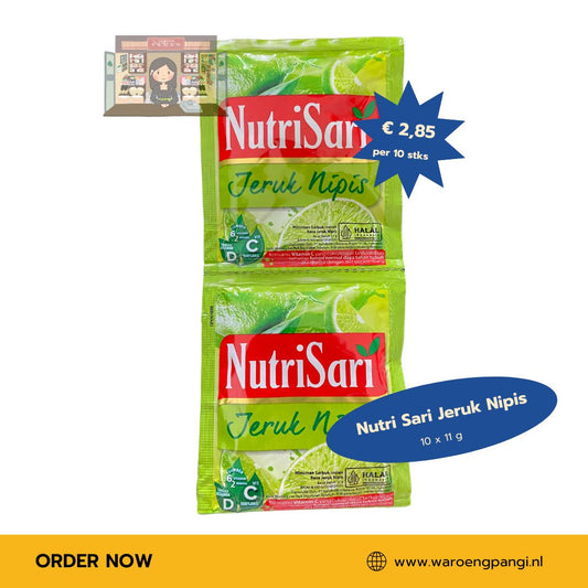 Nutrisari - Jeruk Nipis / Instant drankmix met Limoensmaak 10 x 11gr