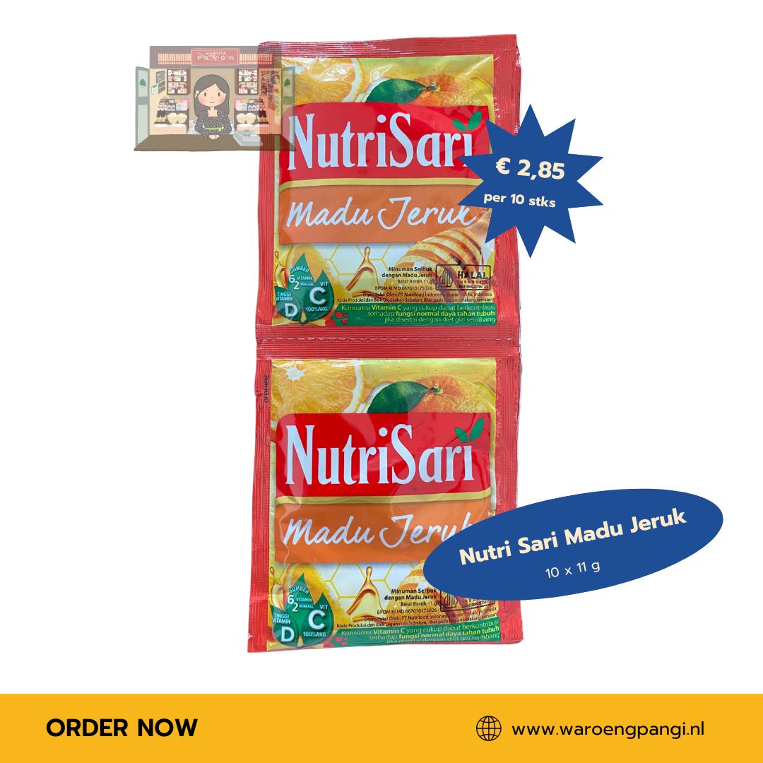 Nutrisari - Madu Jeruk / Instant drankmix met Mandarijnhoning-smaak 10 x 11gr