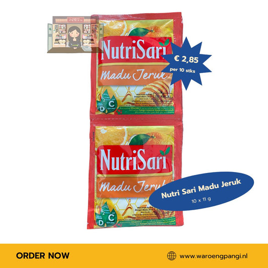 Nutrisari - Madu Jeruk / Instant drankmix met Mandarijnhoning-smaak 10 x 11gr