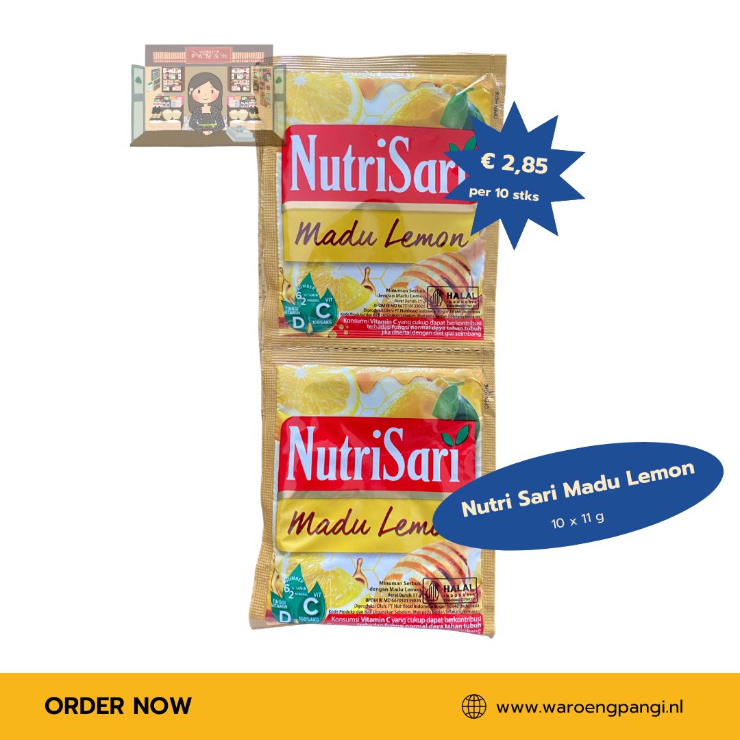 Nutrisari - Madu Lemon / Instant drankmix met Citroenhoning-smaak 10 x 11gr