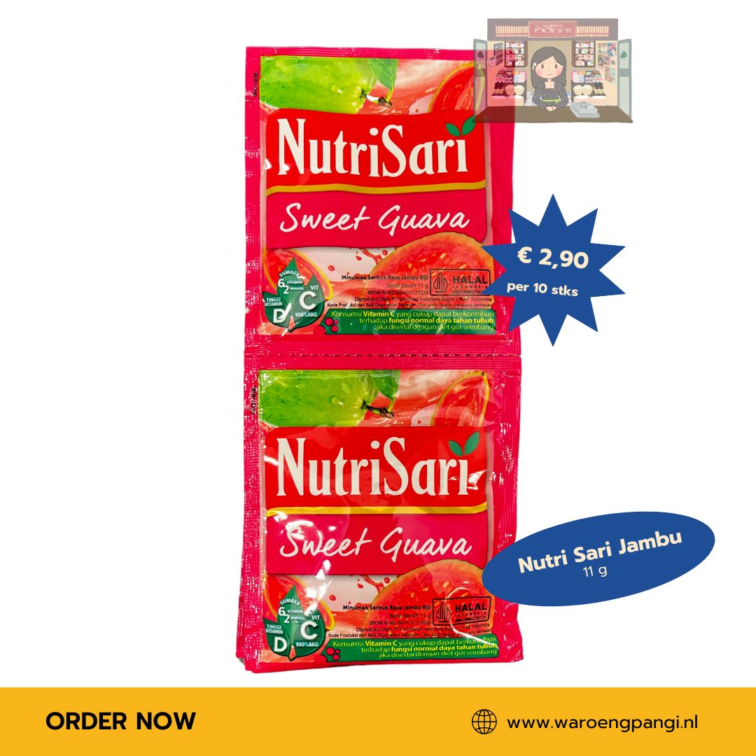 Nutrisari - Sweet Guava / Instant drankmix met Guavasmaak 10 x 11gr