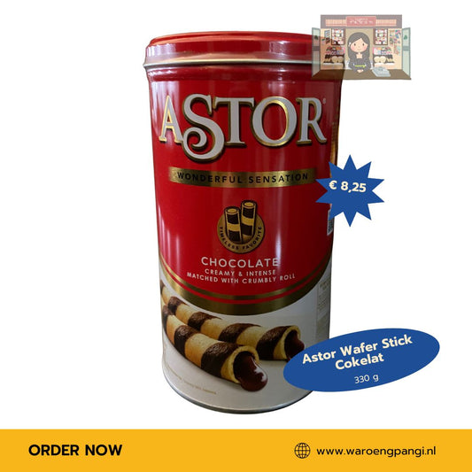 Astor - Wafer Stick Cokelat / Chocolade Wafelstokjes 330gr