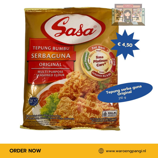 Sasa - Tepung Bumbu Serba Guna Original / Kruidenmeel voor het bakken van groenten en kip 210gr