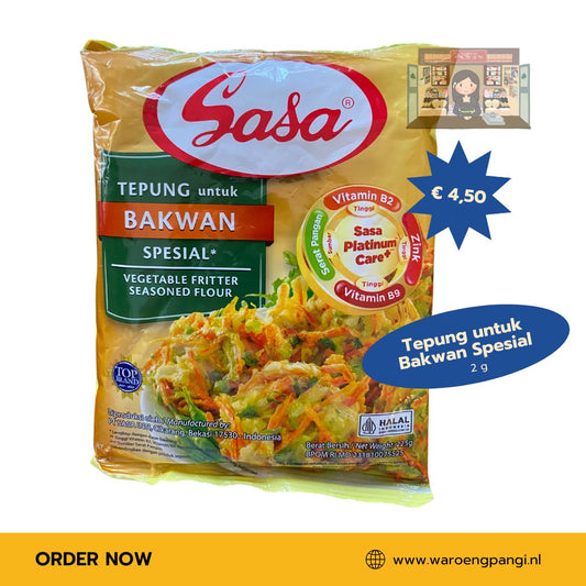 Sasa - Tepung untuk Bakwan spesial / Speciaal Kruidenmeel voor Bakwan  225gr