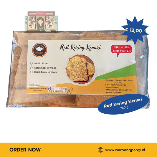 Hari Hari - Roti kering Kenari 260gr