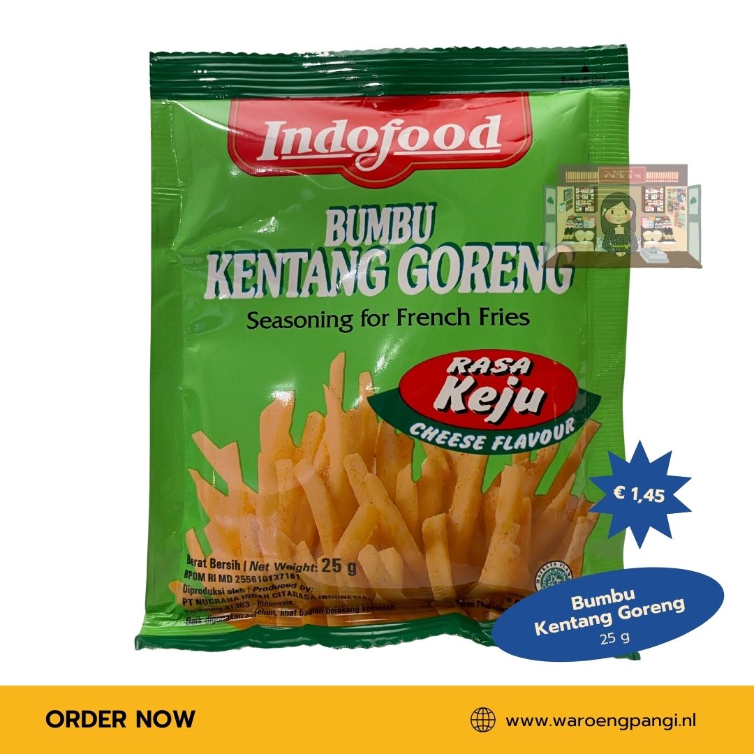 Bumbu Kentang Goreng rasa keju / Kruidenmix voor friet met kaassmaak 25gr