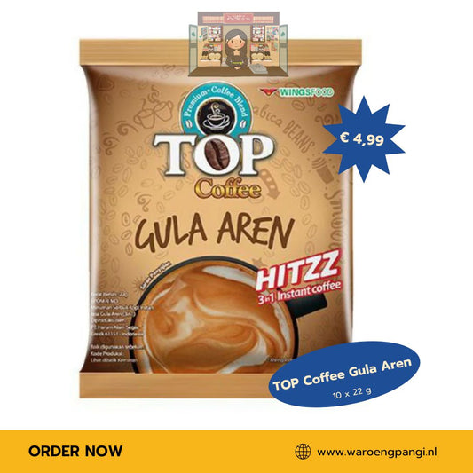 Top - Coffee Gula aren / Koffie met palmsuiker 10 x 22gr